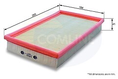 Comline eaf007 air filter - eaf007, fits