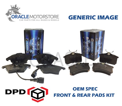 Oem spec front rear pads - front,